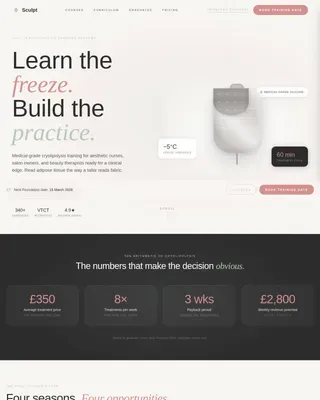 Progressive Skill Training Landing Page Template