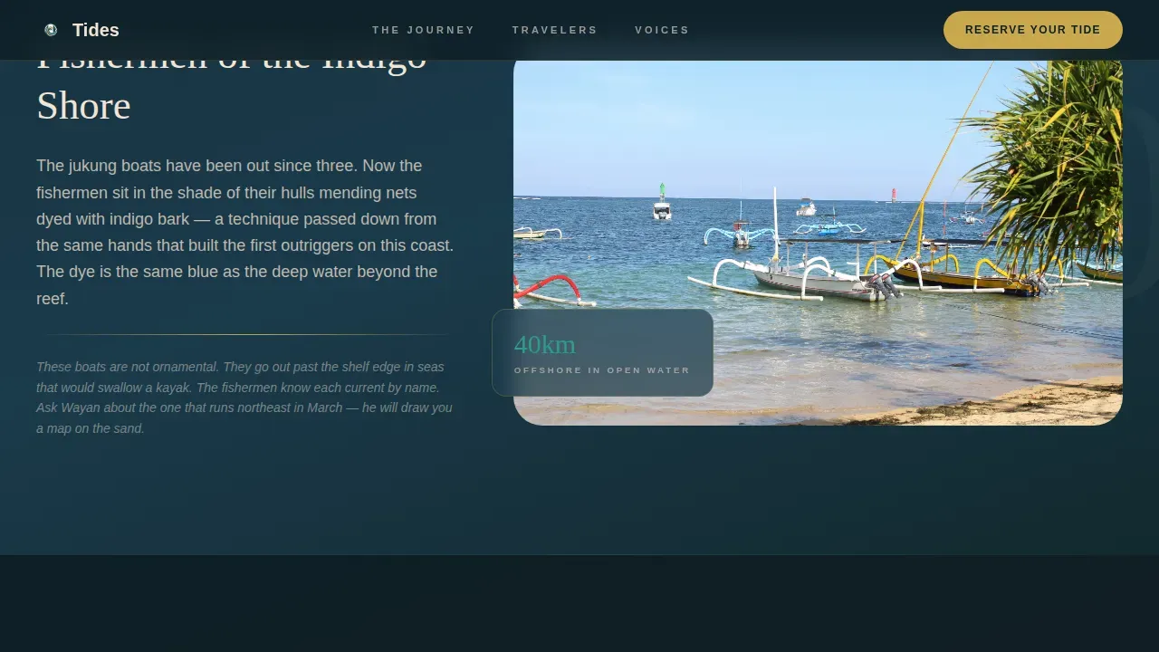 Immersive Tropical Adventure Landing Page Template