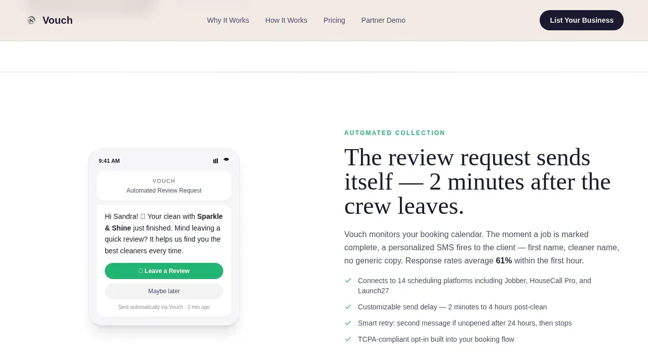 Verified Housekeeper Testimonials Landing Page Template