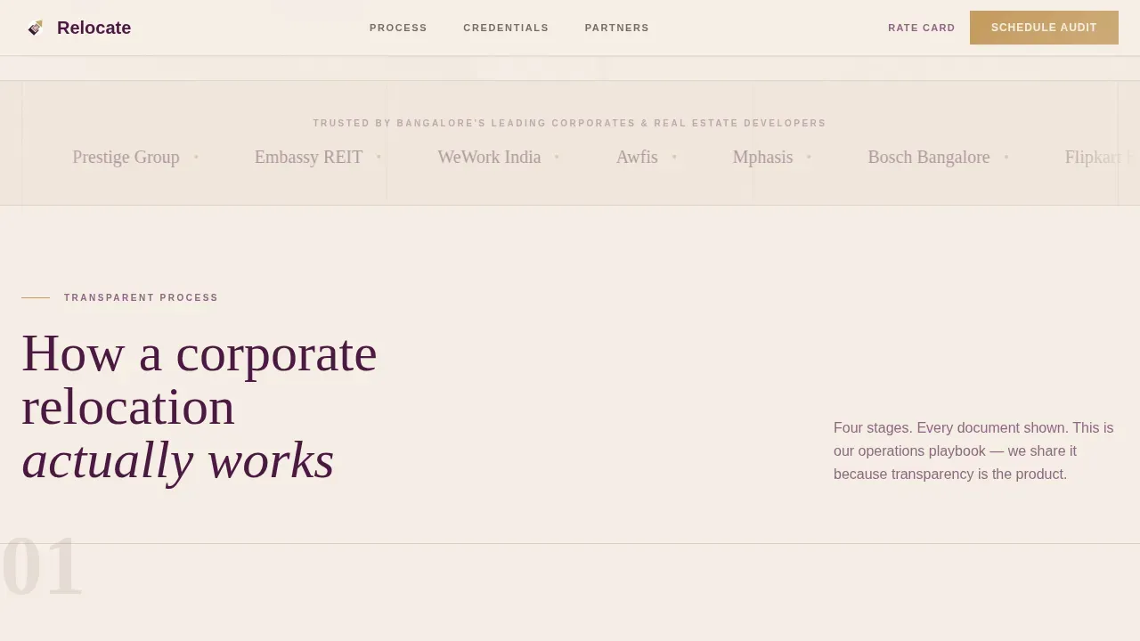 Seamless Corporate Moving | Free Website Template | Rocket