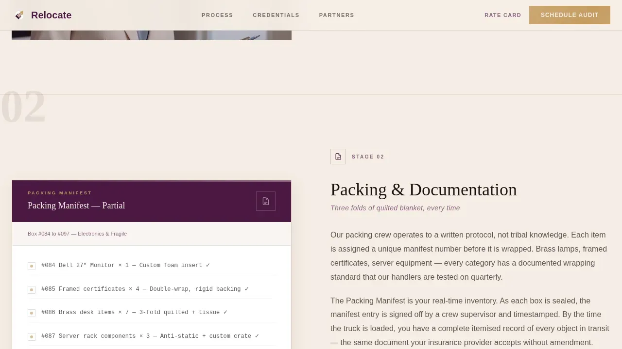 Seamless Corporate Moving | Free Website Template | Rocket