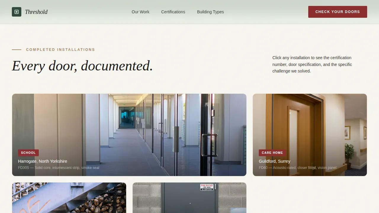 Verified Safety Standards Landing Page Template