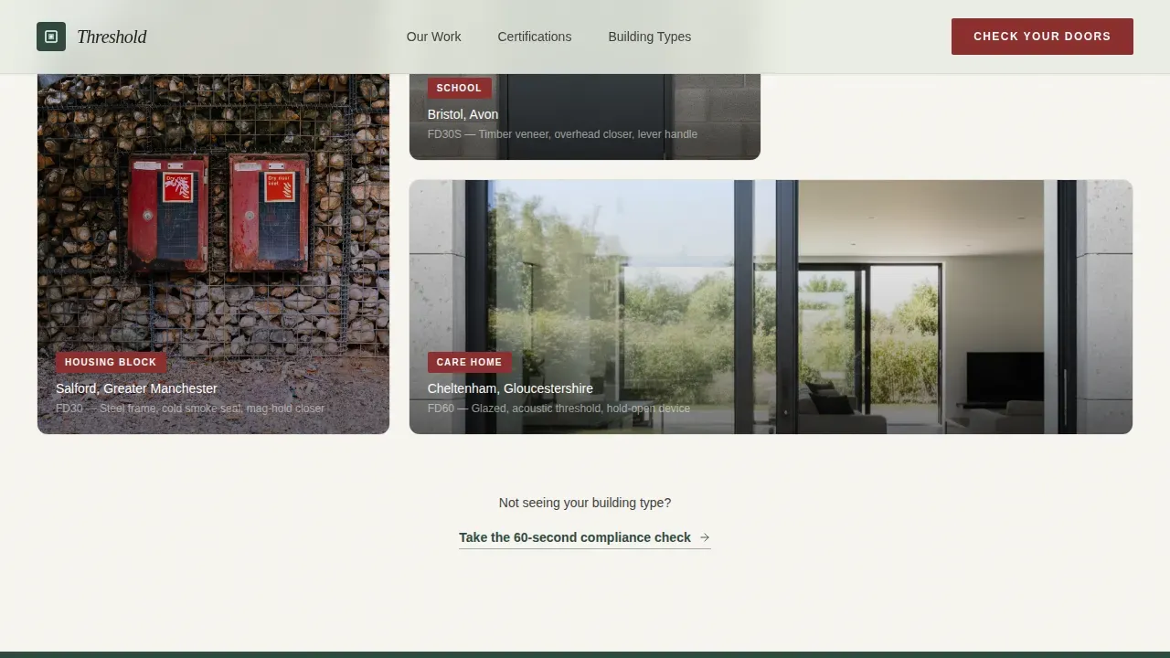 Verified Safety Standards Landing Page Template