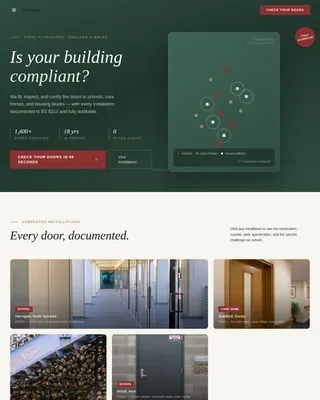 Verified Safety Standards Landing Page Template