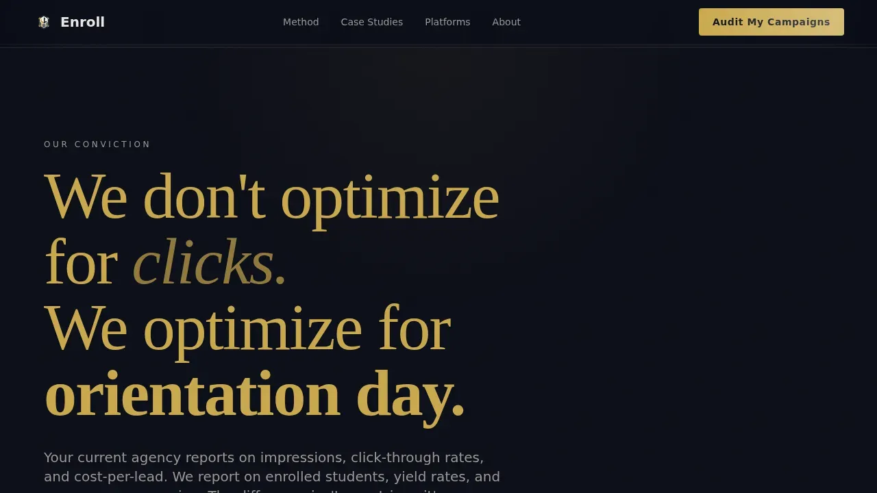 High-Converting Education PPC Agency Landing Page