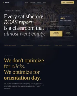 High-Converting Education PPC Agency Landing Page
