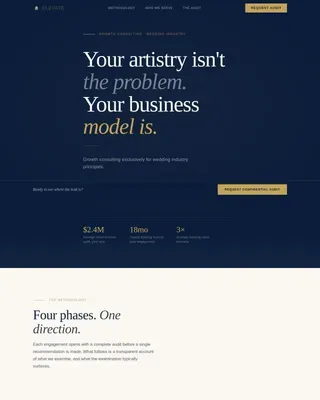 Wedding Consulting Professional Website Template
