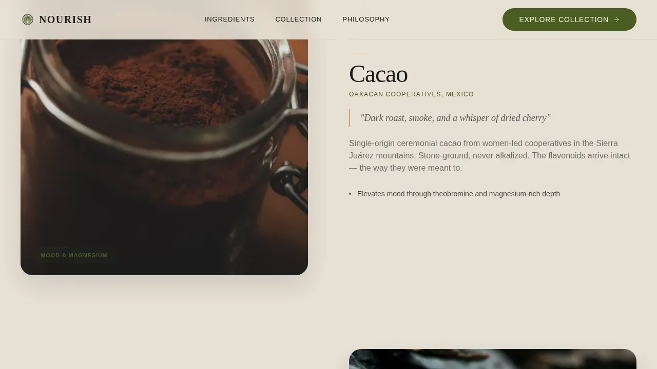 Premium Wellness Nutrition Landing Page Template