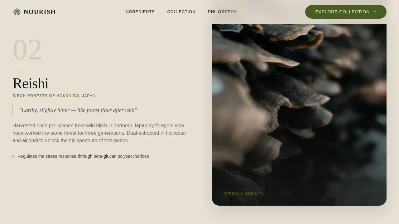 Premium Wellness Nutrition Landing Page Template