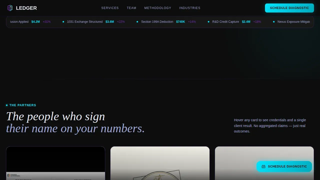 Comprehensive Accounting Solution Landing Page Template