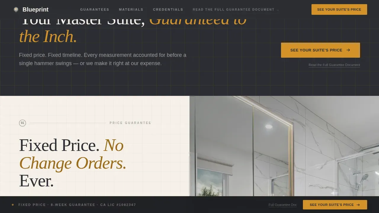 Premium Master Renovation Landing Page Template