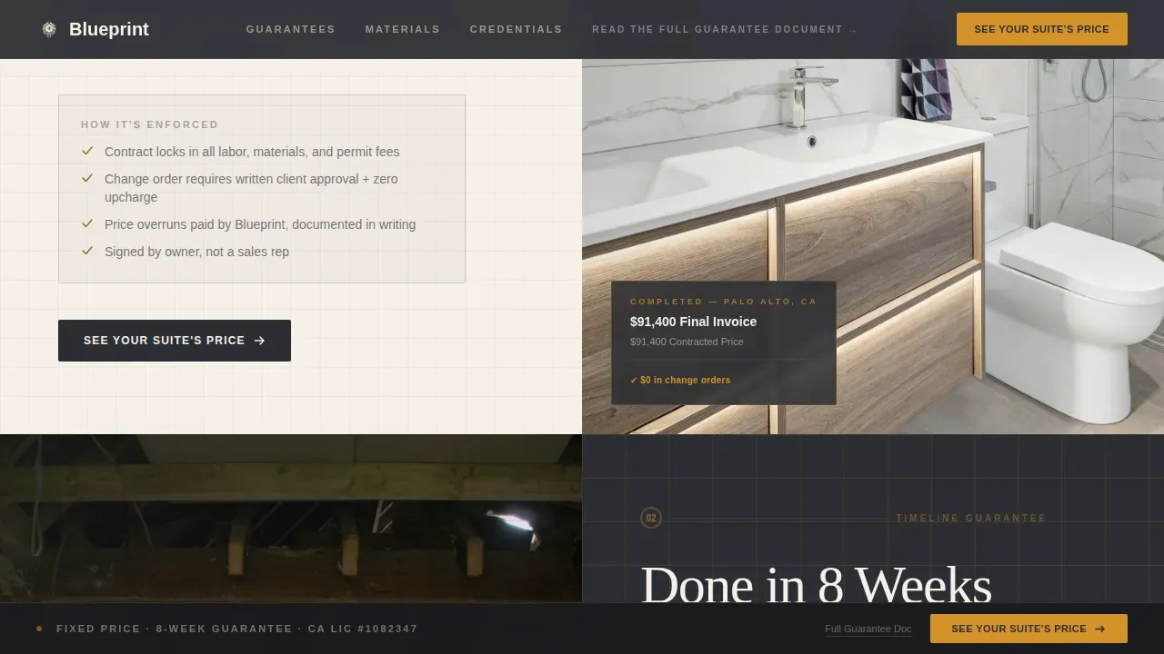 Premium Master Renovation Landing Page Template