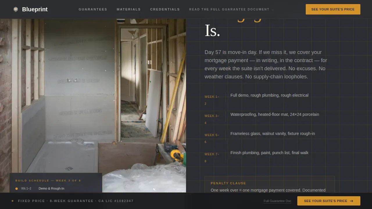 Premium Master Renovation Landing Page Template