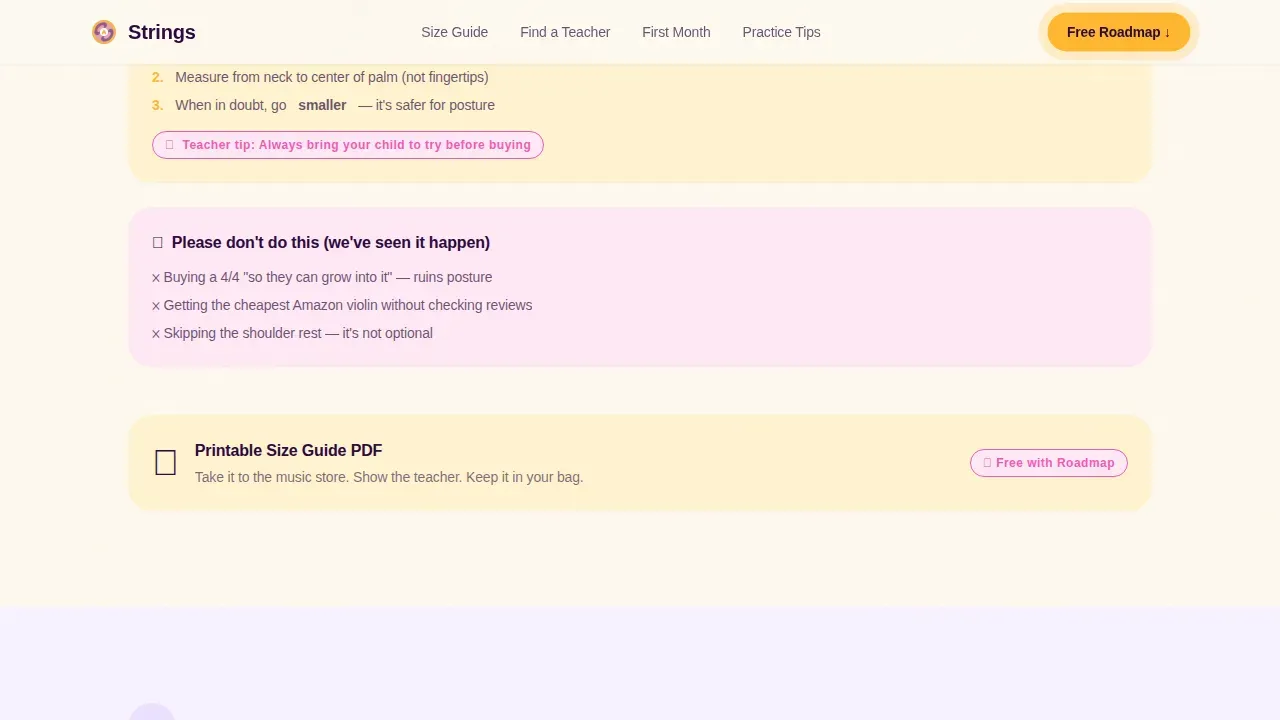 Supportive Young Musician Landing Page Template