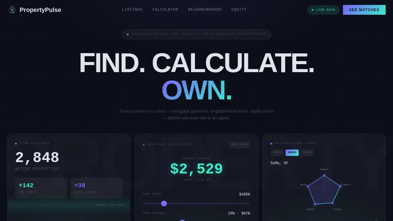 AI Real Estate Listing Landing Page Template
