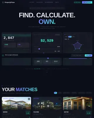 AI Real Estate Listing Landing Page Template