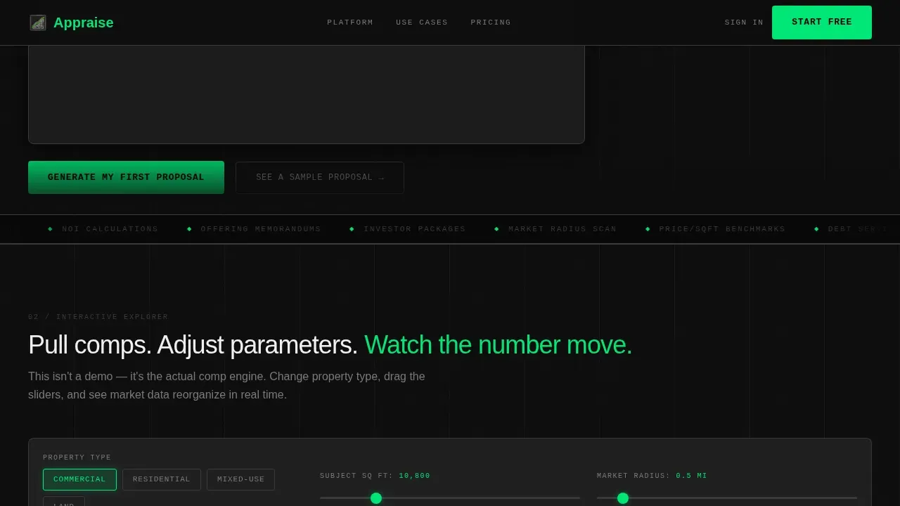 Real-Time Real Estate Proposal Landing Page Template