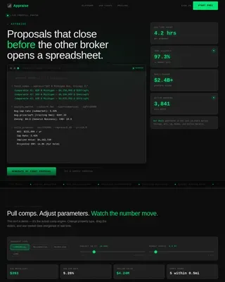 Real-Time Real Estate Proposal Landing Page Template