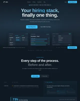 HRTech Startup Careers & Recruitment Website Template