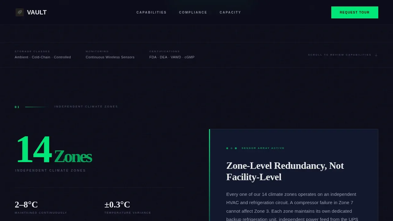 Advanced Pharmaceutical Storage | Free Website Template | Rocket