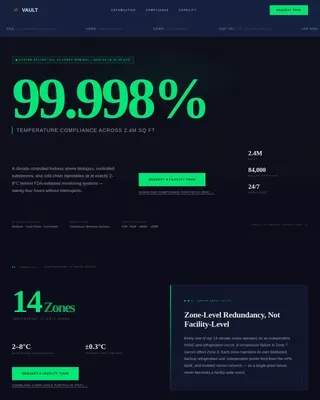 Advanced Pharmaceutical Storage | Free Website Template | Rocket