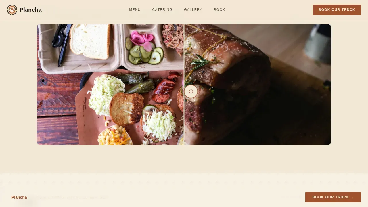 Chilean Food Truck Landing Page Template