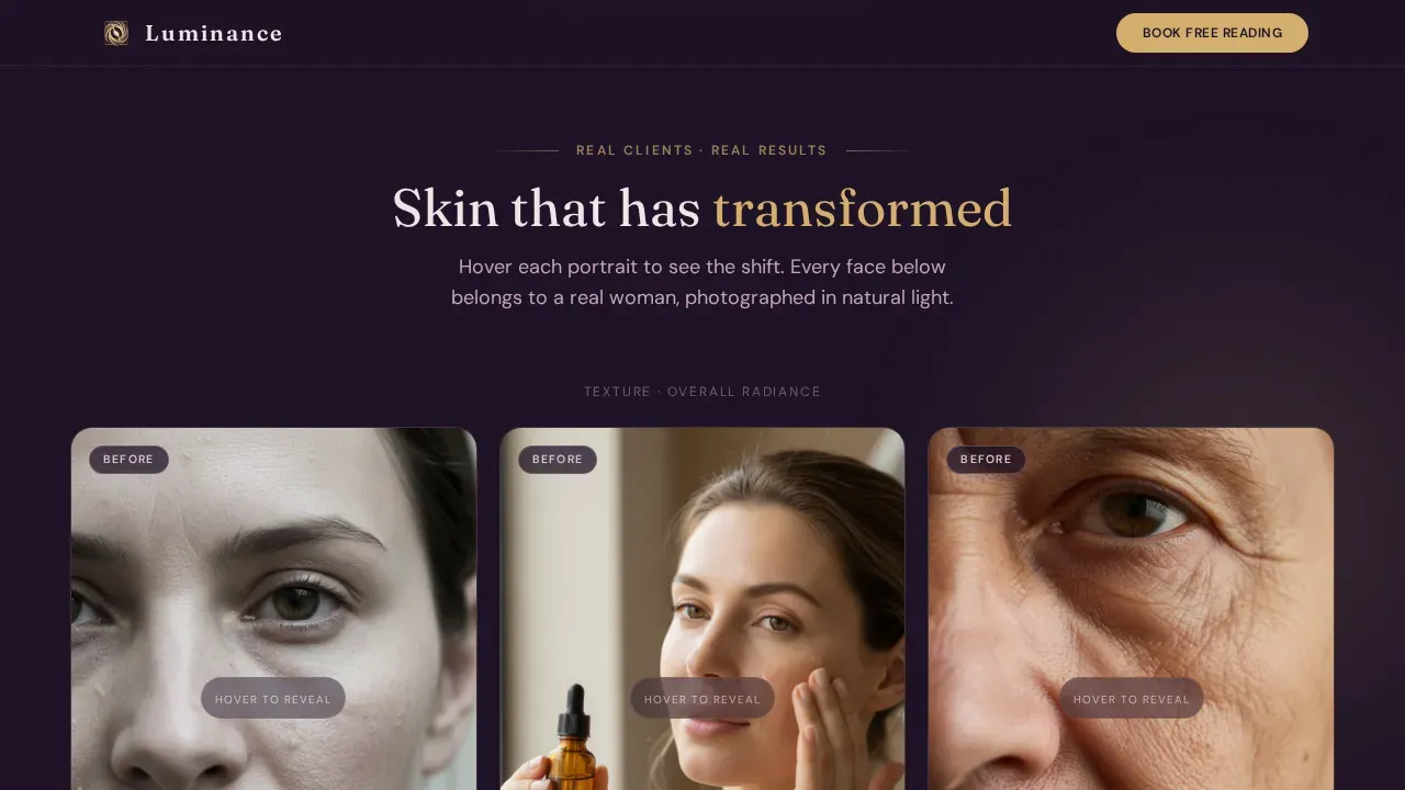 Mature Skin Aesthetician | Free Website Template | Rocket