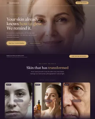 Mature Skin Aesthetician | Free Website Template | Rocket
