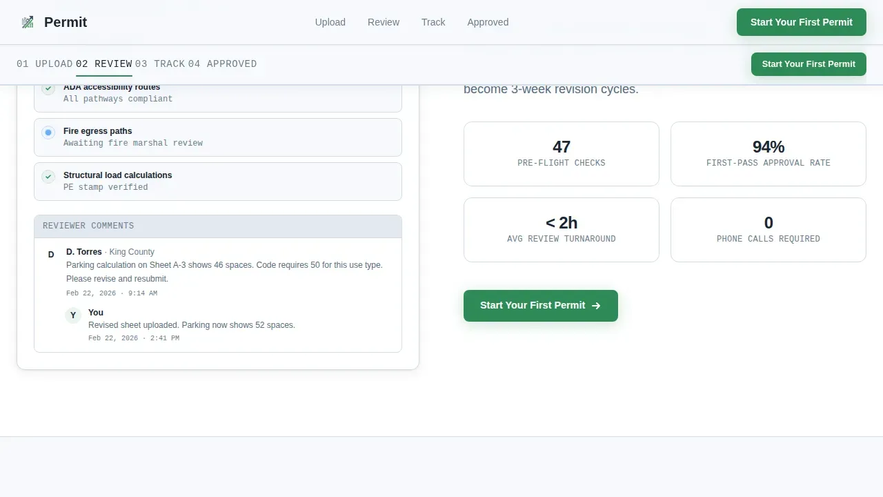 Digital Government Services Reviews & Social Proof Website Template