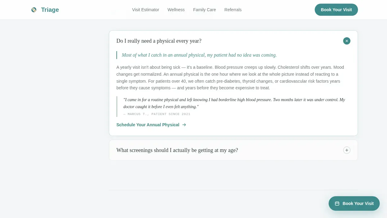 Family Medicine Clinic Landing Page Template