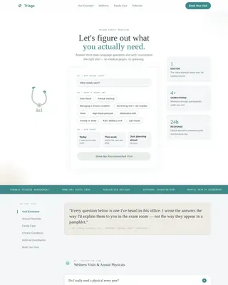 Family Medicine Clinic Landing Page Template