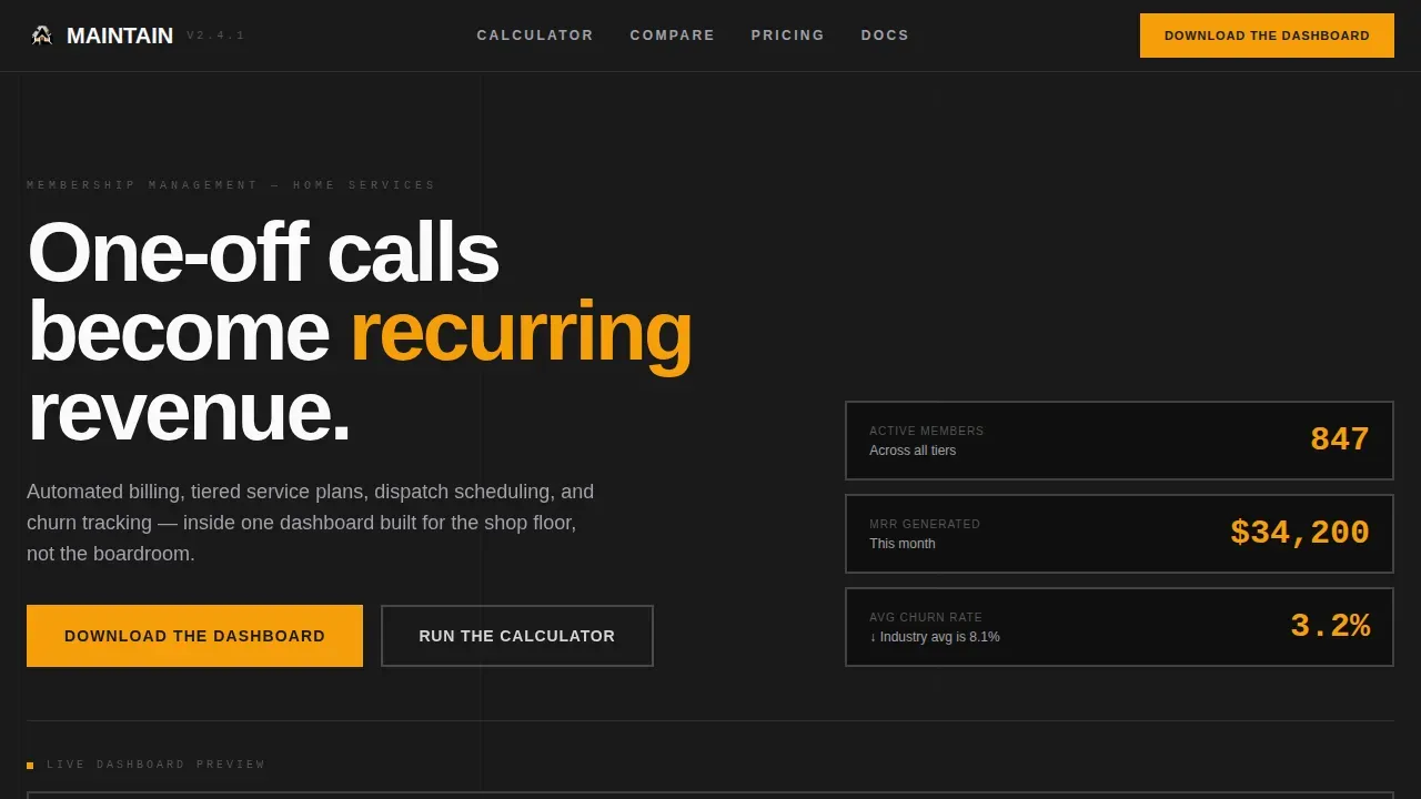 Bold Brutalist Membership Management Landing Page