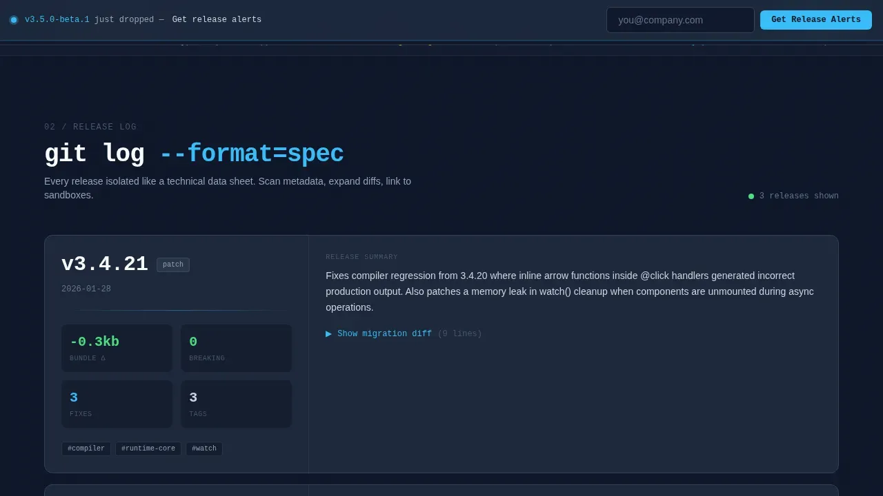 Vue Documentation | Free Website Template | Rocket