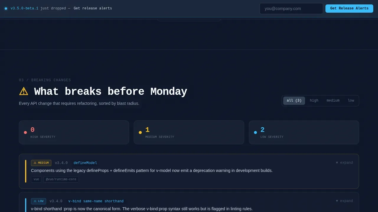 Vue Documentation | Free Website Template | Rocket