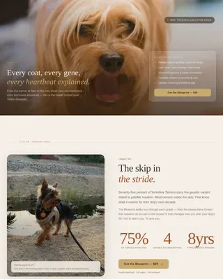 Health Genetics Blog Landing Page Template | Family First