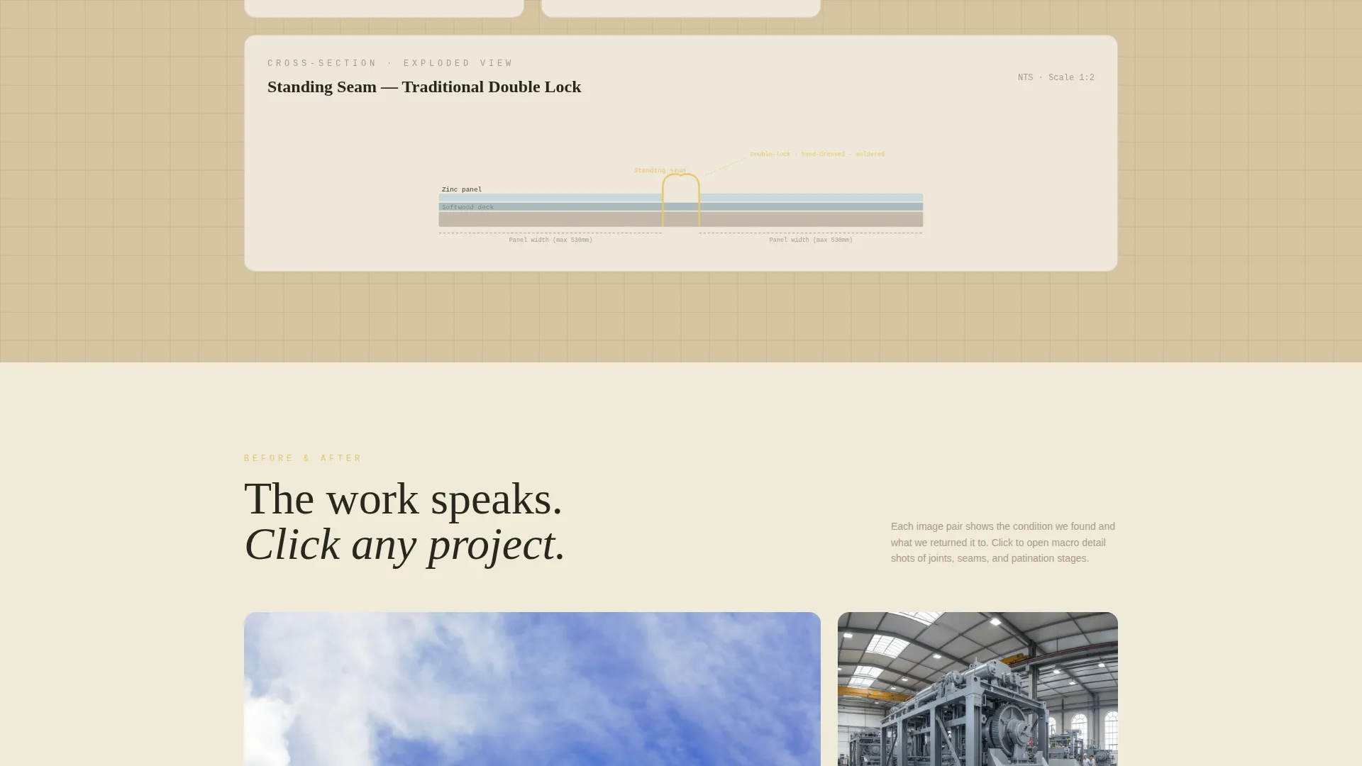 Zinc Restoration Landing Page Template