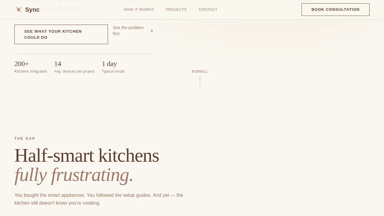 Kitchen Renovation Appointment Booking Website Template