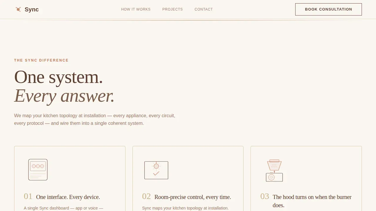 Kitchen Renovation Appointment Booking Website Template