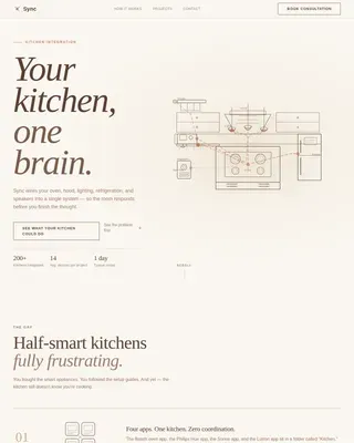 Kitchen Renovation Appointment Booking Website Template