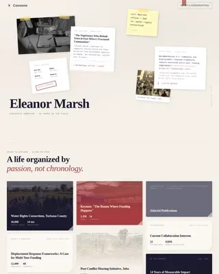 Nonprofit Leader Career Professional Website Template