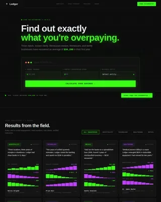 Terminal Precision Accounting Firm Landing Page Template
