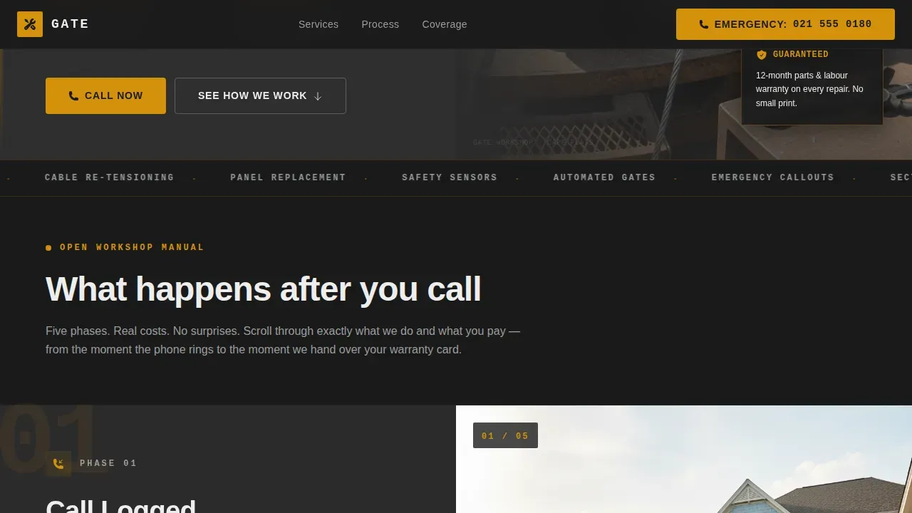 Garage Door Repair | Free Website Template | Rocket