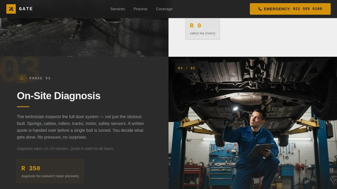 Garage Door Repair | Free Website Template | Rocket