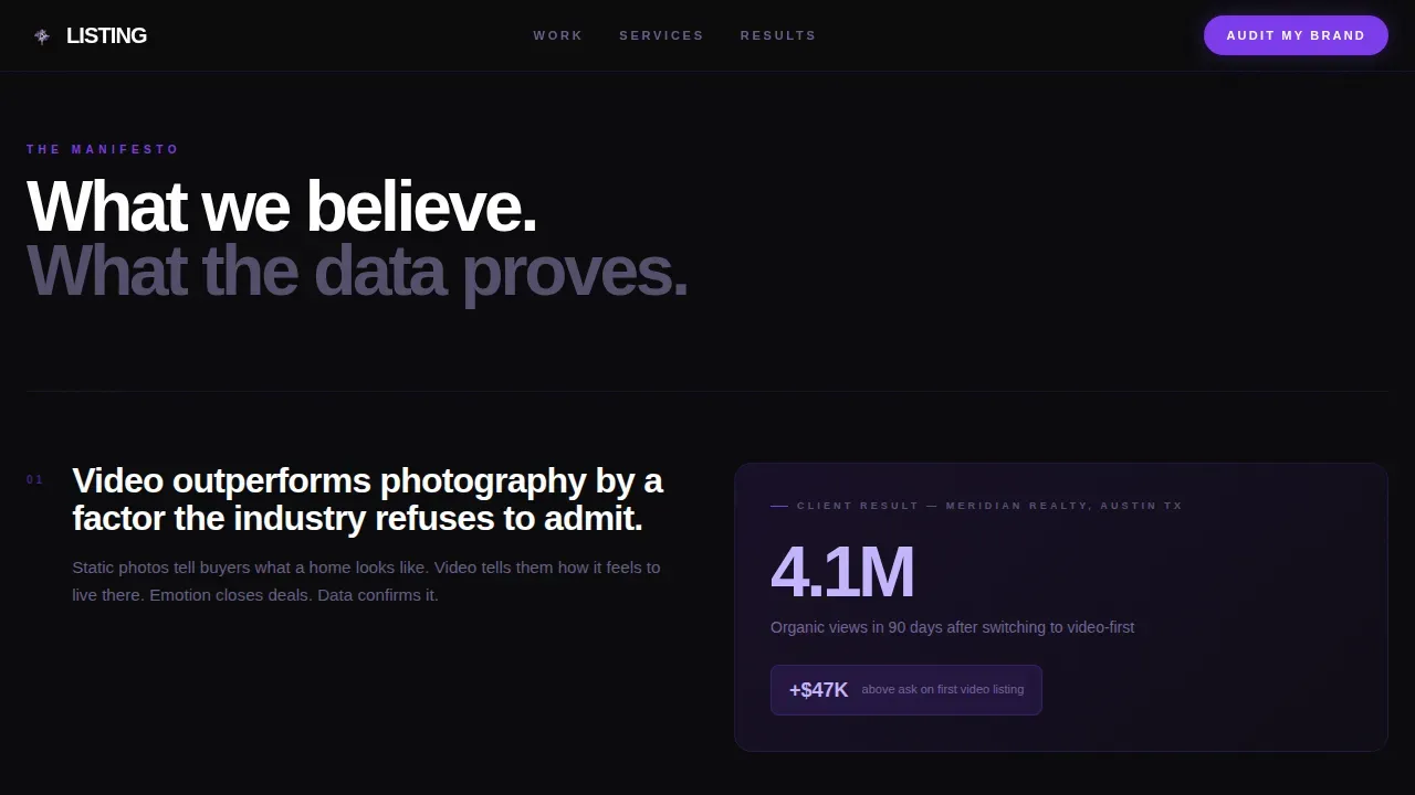 Premium Real Estate Marketing Landing Page Template