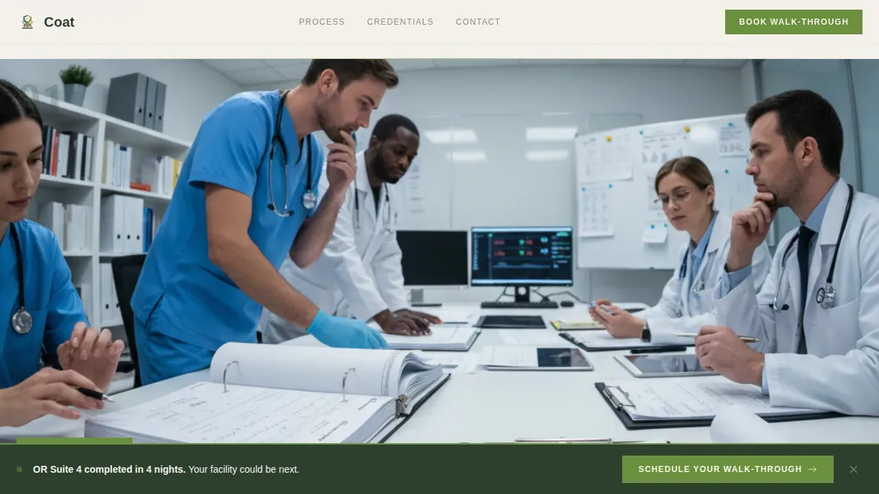 Complete Hospital & Clinic Construction Appointment Booking Website Template