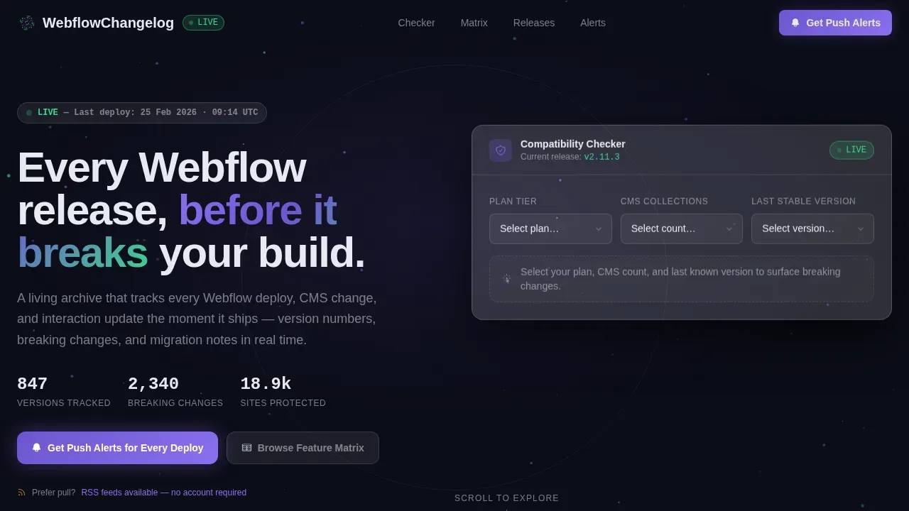 Live Product Updates | Free Website Template | Rocket