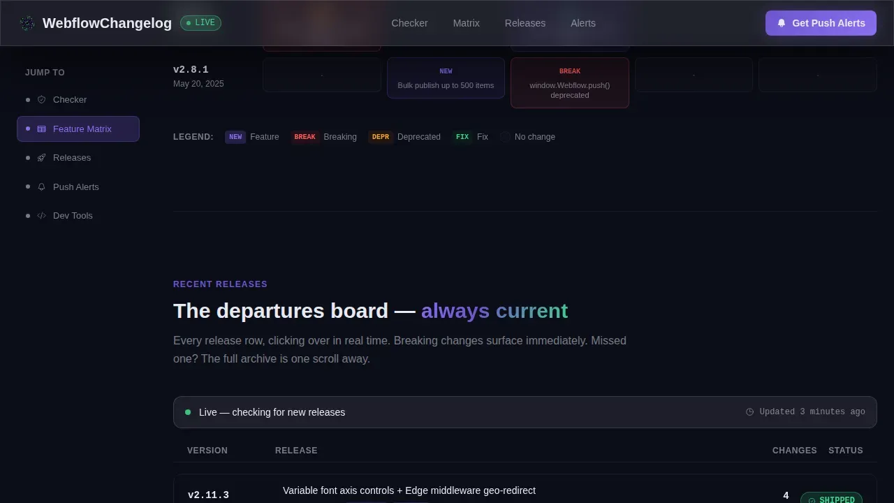 Live Product Updates | Free Website Template | Rocket