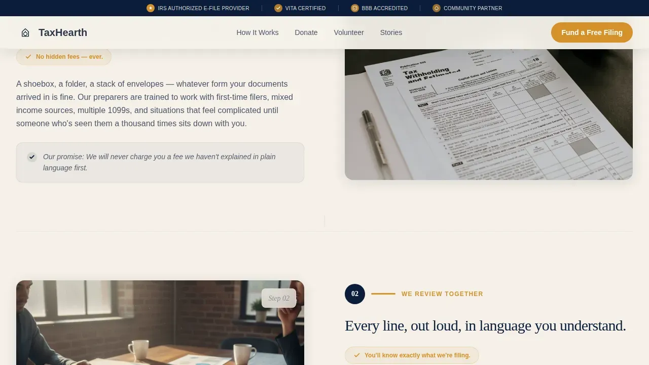 IRS Tax Office Landing Page Template