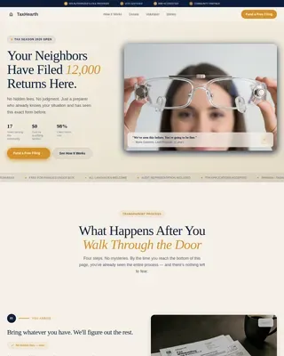 IRS Tax Office Landing Page Template