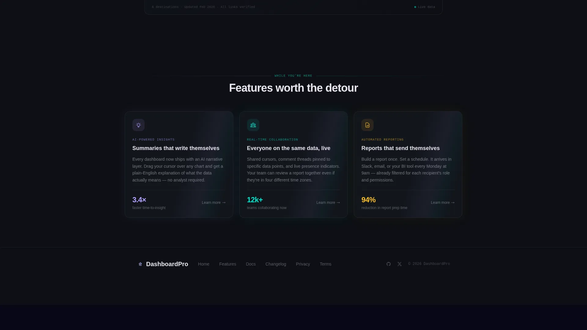 SaaS 404 Error Product Discovery Website Template